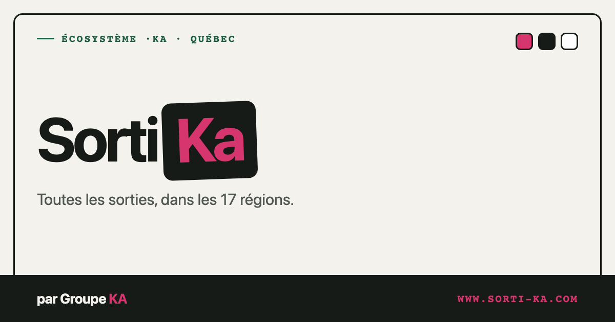 Sorti·Ka — Toutes les sorties, dans les 17 régions